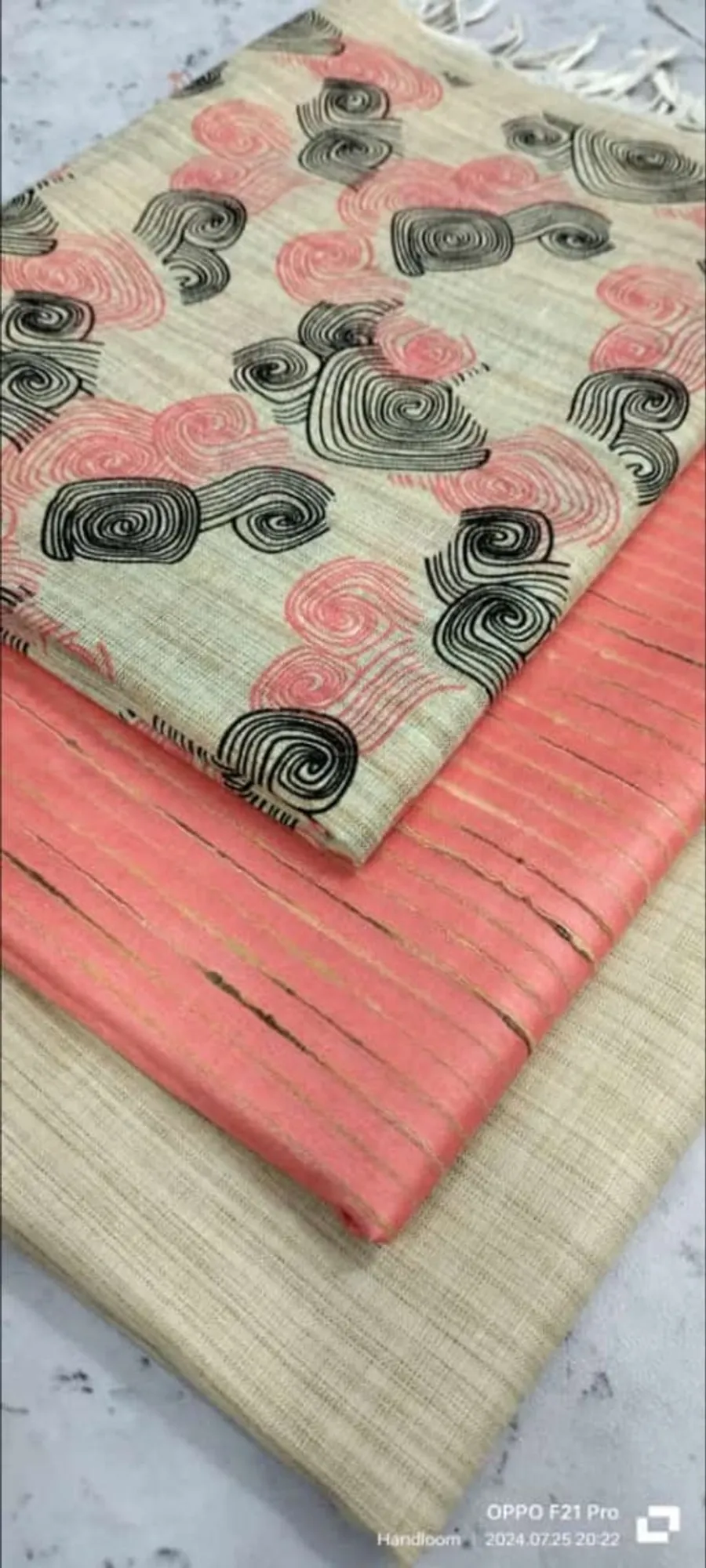 Heritage Screen Print on Pure Dupion Silk
